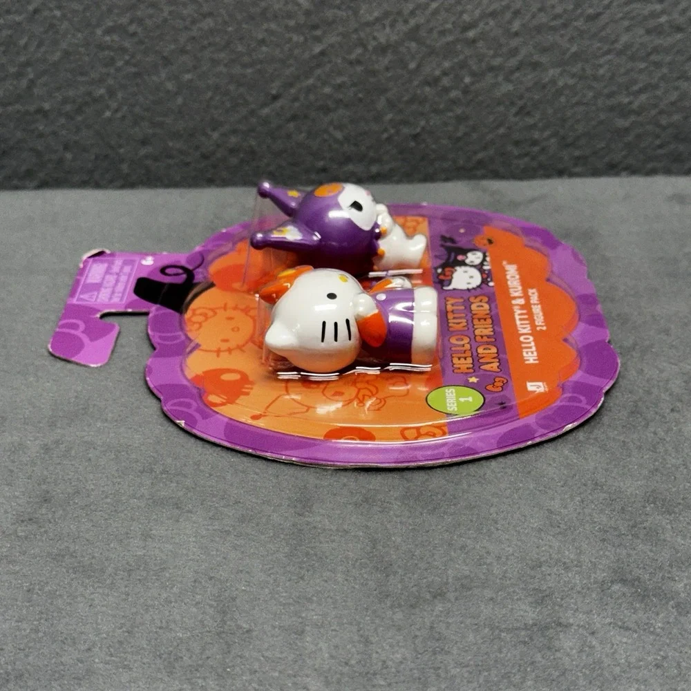 NEW, HELLO KITTY & KUROMI 2 PACK HALLOWEEN FIGURES, SERIES 1